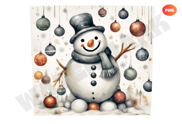 Christmas Snowman 20 Oz Skinny Tumbler Graphics