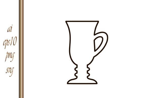 Doodle Cappuccino Mocha Icon Drink Cup Graphics & Illustrations