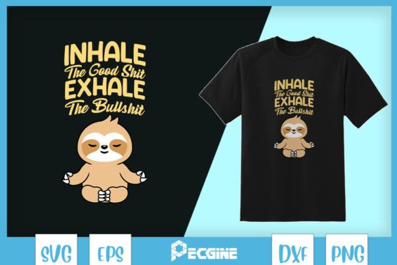 Inhale Exhale Llama Yoga SVG: Crafts & Graphics for Local Branding