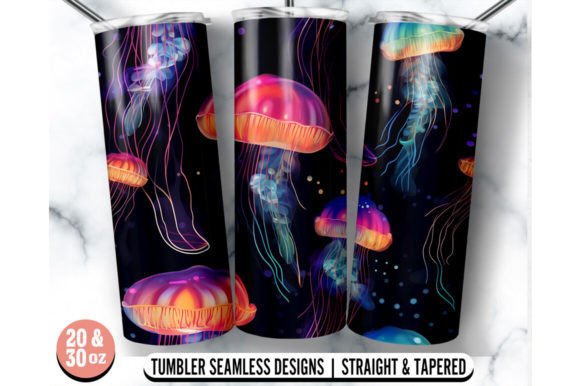 Jelly Fish Tumbler Wrap: Graphics for Crafts Projects