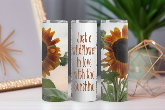 Just a Wildflower 20oz Tumbler Wrap: Graphics for Crafts