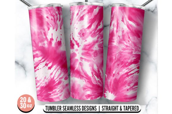 Pink Tie Dye Skinny Tumbler Wrap: Graphics for Crafts