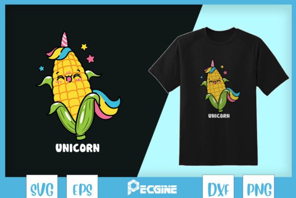 Unicorn Baby Corn Pun SVG: Graphics for Crafts & Creative Brands