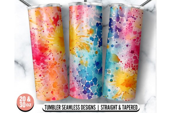 Watercolor Tumbler Wrap: Graphics for Crafts Publishing