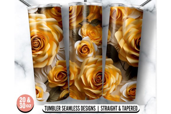 Yellow Rose Tumbler Wrap: Graphics for Crafts