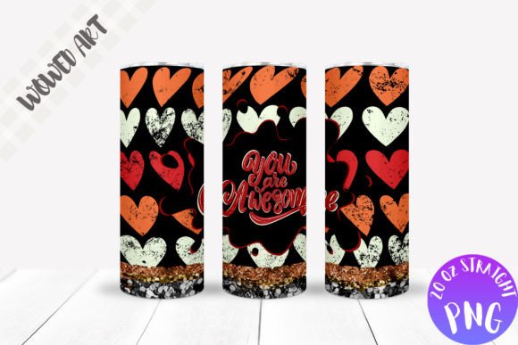 You Are Awesome 20oz Skinny Tumbler Wrap